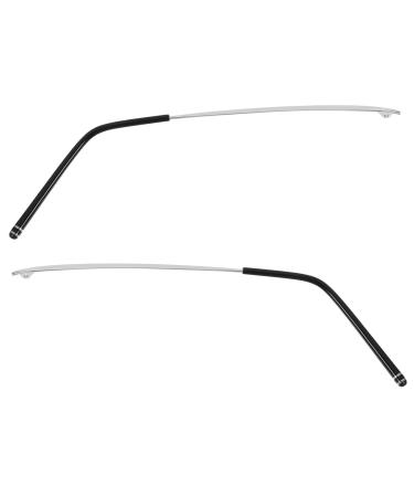 Oatipho 1 pair of glasses repair set spare parts for glasses Replacement of the glasses hinge glasses repair accessories glasses arms Poor legs glasses stelled arms universal metal extraterrestrial silver 13.20x0.30x0.30cm