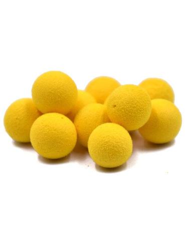 PHECDA PROFLY 30pcs 12mm Smell Carp Fishing Bait Boilies Eggs / 4 Flavors Floating Ball Beads Feeder Artificial Carp Baits Lure Yellow-Sweet Corn(12mm)