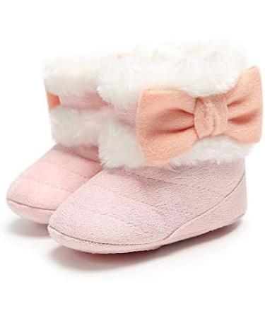 RVROVIC Baby Plush Winter Snow Boots - Pink, 0-6 Months - Buy Online on GoSupps.com