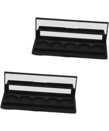 Ipetboom 4 Pcs Eyeshadow Magnetic Palette Travel Makeup Accessories Eye Shadow Box Child Makeup Powder Pack 14.8*5.1cmx2pcs Blackx2pcs - Buy Online on GoSupps.com