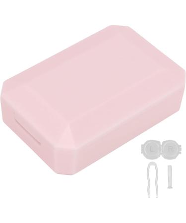 Contact Lens Storage Box with Mirror & Tweezers - Pink | Ideal for Home & Gifts - International Shipping Available - Buy Online on GoSupps.com