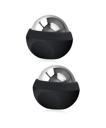 Healeved 2st massage ball made of stainless steel body massage device massage roller made of stainless steel roller ball for the household massage device relax manual massage gel fluid fitness ball sport