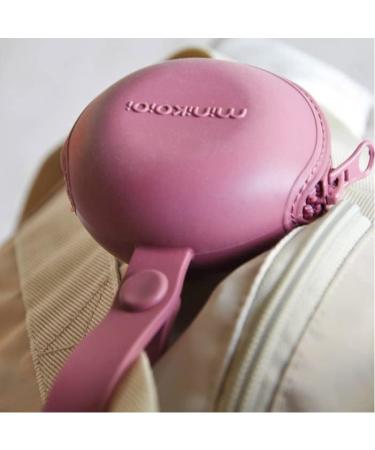MinikOiOi Portable Pink Silicone Pod Pacifier Case with Zipper - Stylish & Convenient Baby Accessory for International Shipping - Buy Online on GoSupps.com