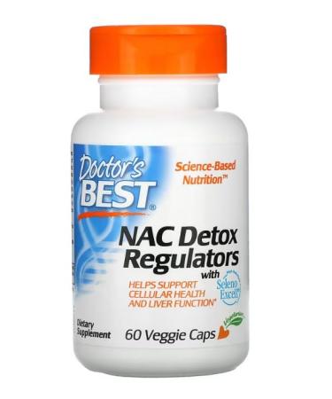 Doctor's Best NAC Detox Regulators 60 vcaps - Support detoxification with N-acetylcysteine