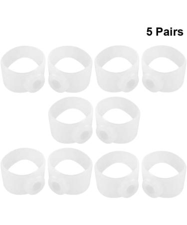 Silicone Toe Rings - 5 Pairs Toe Separator for Hammer Toe Correction PU Magnetic Rings for Overlapping & Bunion Toes - Buy Online on GoSupps.com