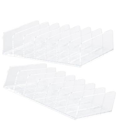 Holibanna 2pcs Stand Palettes Cosmetic Cosmetics Divided Organizer up Makeup Desktop Palette Trays Eyeshadow
