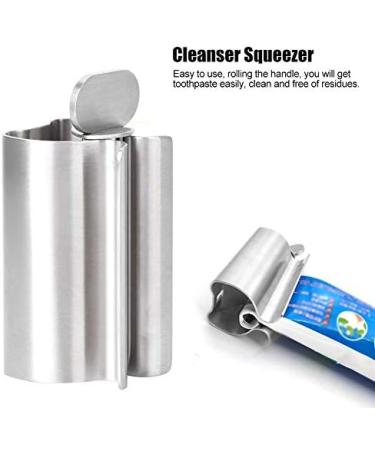 Toothpaste Tube Squeezer Stainless Steel Small Toothpaste Squeezer Dispenser Rollers Squeezing Tool for Face Cleanser for Bathroom Tube Winder Metal Toothpaste Tube Wringer - Buy Online on GoSupps.com