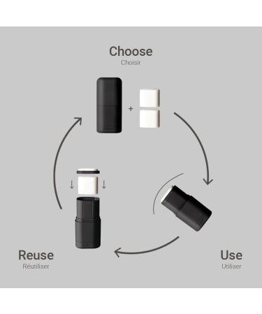 KIIMA Refillable Deodorant Floral Starter Kit 1 Applicator 2 Refills Edilos Green Beaver Fresh Verve & Freedom Natural Deodorant formulated without Aluminum or Parabens 38.5g (Pack of 2) - Buy Online on GoSupps.com