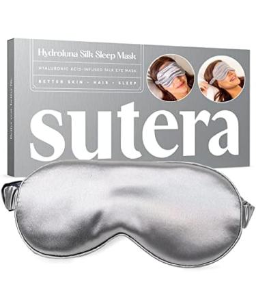 Sutera Hydroluna Silk Eye Mask - Hyaluronic Acid for Skin Hydration - Comfortable Blackout Sleep Mask for Women Men - 1 Pack - Buy Online on GoSupps.com