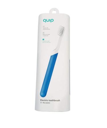Quip Electric Toothbrush - Blue - Electric Brush and Travel Cover Mount (New Edition)