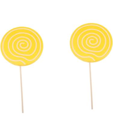 Veemoon 2pcs Photography Accessories Wedding Cake Decor Lollipop Photot Props Rainbow Swirl Pops Candy Ornaments Large Lollipop Cutouts Models Lollipop Crafts Giant Bamboo Child Candy Cane - Buy Online on GoSupps.com
