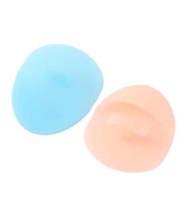 DOITOOL Scrubber Machine Hand Held 2pcs Facial Brush Face Massager Brush Silicone Face Brush Silicone Cleaning Pad Facial Scrubber Massage Brush Cosmetic Cleanser Brush