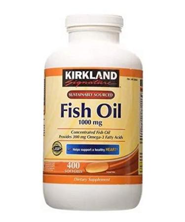 KIRKLAND Kirkland Omega 3 Fish Oil 1000mg 400 Softgels