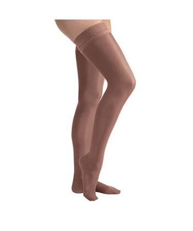 BSN Medical JOBST UltraSheer Thigh High Compression Stockings - 15-20 mmHg Lace Silicone Top Band Closed Toe X-Large Petite Classic Black - International Shipping Available - Buy Online on GoSupps.com