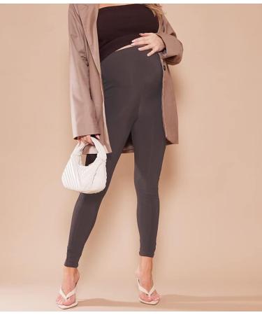 SHADOW DANCE UK Maternity Over Bump Leggings - Dark Grey - Supportive Belly Band for Pregnancy - Buy Online on GoSupps.com
