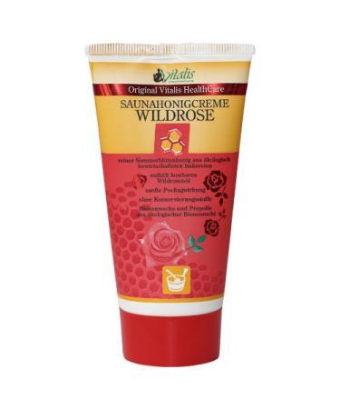 Sauna honey cream 150g wild rose | with peeling effect | 100 natural without chemicals and preservatives