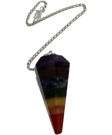 Orgonite Crystal Point Dowsing Pendulum - 100% Genuine 7 Chakra Gemstone - Handcrafted Healing Crystal Gift - Witchcraft Supplies - Buy Online on GoSupps.com