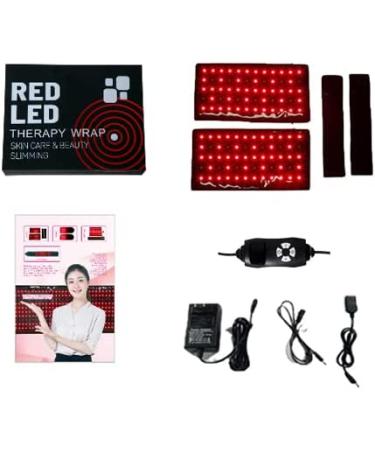 Naviocean 2Pcs Infrared Red Light Therapy Arm Belt - 660nm & 850nm Red Light Wrap with Timer & Brightness Settings for Muscle Pain Relief - Black - Buy Online on GoSupps.com