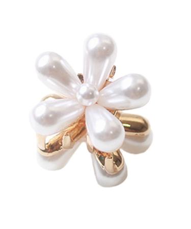 10 Pcs Small Pearl Flower Hair Clips - Sweet Mini Claw Clips for Women and Girls | Decorative Bangs Accessories - Buy Online on GoSupps.com