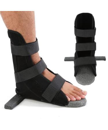 Foot Brace Ankle Support Adult Leg Fixation Protector Ankle Strap Support Foot Orthosis Plantar Splint Brace Soft Leg Brace Support Orthopedic Sleeping Immobilizer Stretch Boot for Heel Spur(S)