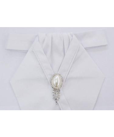 HR Farm Women's White Dressage Riding Stock Tie - Elegant Equestrian Accessory - Buy Online on GoSupps.com