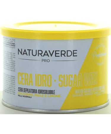 Naturaverde |Pro - water -soluble depilatory wax with sugar honey and lemon for normal hair warm wax warm wax 400 g 400 ml 1