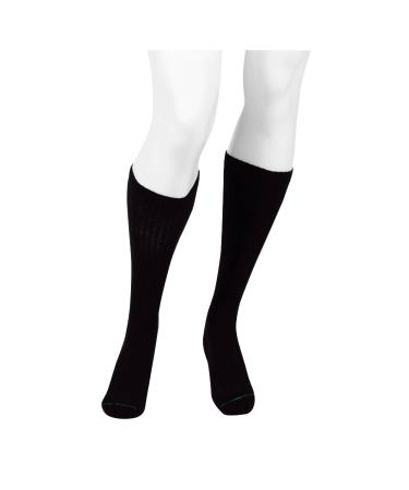 Juzo 20-30 mmHg Power Comfort Knee High Closed Toe CompressionSock Black Large