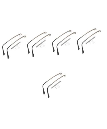 Ulechnovo 5 sets of glasses screwdrivers Brille temple metallic glasses sunglasses lords glasses arms temporal sunglasses repair glasses frame steel as shown x 5 pieces 14.2x4cmx5pcs