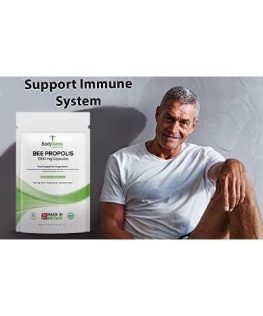 Bodygenix BEE Propolis 1000mg 60 Capsules - Natural Antibiotic for Fighting Infections - 60 Count - Buy Online on GoSupps.com