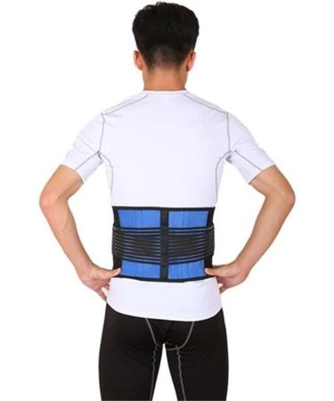 Buy Breathable Back Support Belt for Men & Women | Lumbar Band for Lower Back Pain Relief | Ischias Back Belt in Black - XL/XXXXL - Buy Online on GoSupps.com