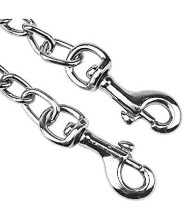 Kissral Metal Double Dog Lead Double Ended Metal Lead for Dogs Durable Dog Chain for Two Dogs 2 Way No Tangle Coupler Double Pet Dog Chain Lead Leash for Walking Training (4.0mm70cm) - Buy Online on GoSupps.com