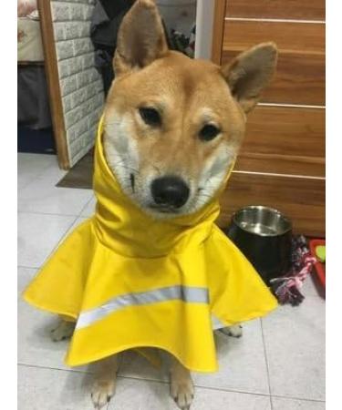 Ocsoso Waterproof Raincoat for Large Dogs - Breathable Yellow XXL Rain Jacket - Comfortable Rain Gear for Dogs - Durable & Stylish Dog Coat for Rainy Weather - Buy Online on GoSupps.com