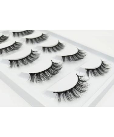 New 5 Pair 3D Imitate Mink False Eyelashe Wispy Natural Long Thick Fake Eyelashe - Buy Online on GoSupps.com