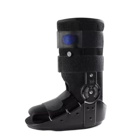 Ankle Joint Fixation Brace with Rehabilitation Device and Plaster Support for Postoperative Sprain of Ankle Fracture and Fracture of Achilles Tendon Boot Large Black