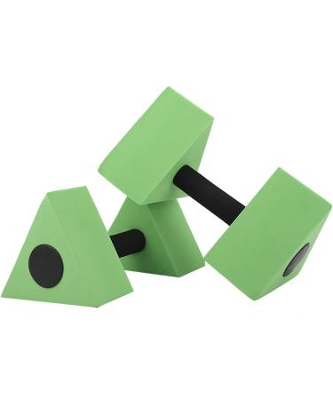 2PCS Water Dumbbells for Aquatic Exercise - Lightweight Triangle Shape Barbells for Water Aerobics & Swimming Fitness - Green EVA Foam Aquatic Fitness Equipment - Buy Online on GoSupps.com