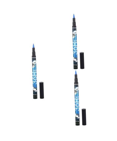 FOMIYES 3pcs Black Waterproof Eyeliner Liquid Eyeliner Colorful Eyeliner Water Proof Waterproof Pen 1 count (Pack of 1) As Shownx3pcs