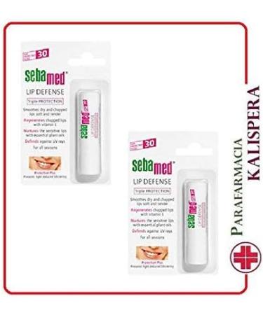 Pack of 2 SeBamed Lip Defense Lip Stick SPF 30 4.8 g - Buy Online on GoSupps.com