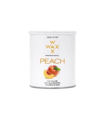 Guill Gold Peach Wax Wax 800ml Tiegel Wax Wax Gold Wax for legs armpits face and body easy to use for all hair types for sensitive skin