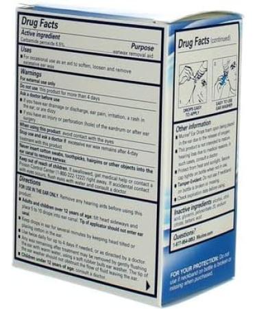 Murine Ear Wax Removal System Drops - 0.5 oz (Pack of 2) - Gentle & Effective Solution - Buy Online on GoSupps.com