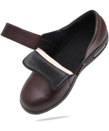 Men's Outdoor Anti-Slip Diabetic Slippers | Lightweight Arch Support Shoes for Plantar Fasciitis, Bunions, Arthritis | Black 6.5 - Buy Online on GoSupps.com