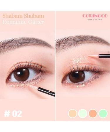 CORINGCO Eye Glitter Liquid Eyeshadow Sparkle - Shabam Shabam Romantic Glitter Shadow 02 Lake Light | K Beauty Makeup - Buy Online on GoSupps.com