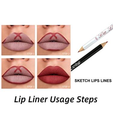 Waterproof Lip Liner Set - 12 Vibrant Colors | Long-Lasting Lipstick Cosmetic for Stunning Makeup - Buy Online on GoSupps.com