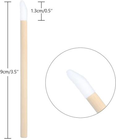GCQQ 50PCS Bamboo Lip Brushes - Disposable Lip Wand Applicators for Lip Gloss and Lipstick - Makeup Tool Kits - Buy Online on GoSupps.com