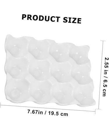 12 Egg Tray Food Tray Fridge Refrigerator Ceramic Egg Keeper Ceramic Egg Holder Bracket Ceramics - Buy Online on GoSupps.com