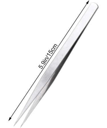 POPETPOP 10pc Stainless Steel Tweezers Tip Tweezers Sewing Tweezers Eyelash Tool Lash Tweezers Grade Stainless Steel Lash Cluster Tweezers Straight Tweezers Household Sewing Clips - Buy Online on GoSupps.com