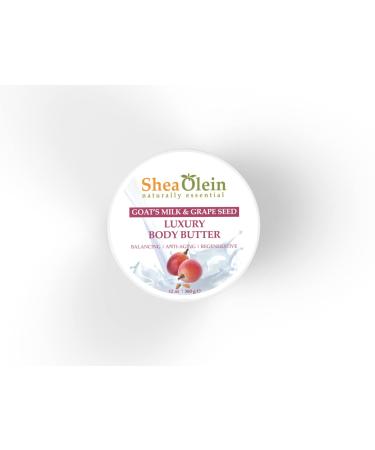 Just Essence Goat's Milk & Grape Seed Luxury Body Butter- 12oz - Buy Online on GoSupps.com