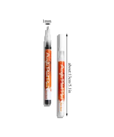 Nail Art Graffiti Stift - Fast Drying Acrylic Painting Pen for DIY Manicure | Waterproof Black Fine Detail Tool for Flower Patterns - Buy Online on GoSupps.com