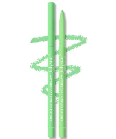 INTEROOKIE Colorful UV Fluorescent Gel Eyeliner Pen Waterproof Oil-Resistant Non-Staining Beauty Makeup with Pearlescent Eyeliner Pen (J97)