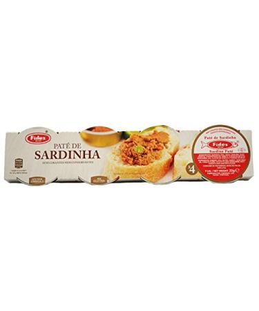 Fides Sardine Pate 4X 22g Capsule | Portuguese Fish Pate Spread | Wild Sardines - Buy Online on GoSupps.com