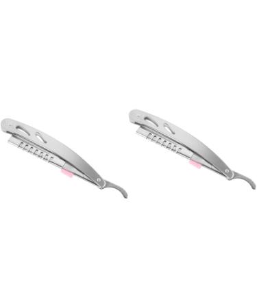 Beaupretty 2-in-1 Hairdresser Razor & Eyebrow Shaping Tool - Secure Straight Edge Spatula for Precision Shaving | International Shipping Available - Buy Online on GoSupps.com